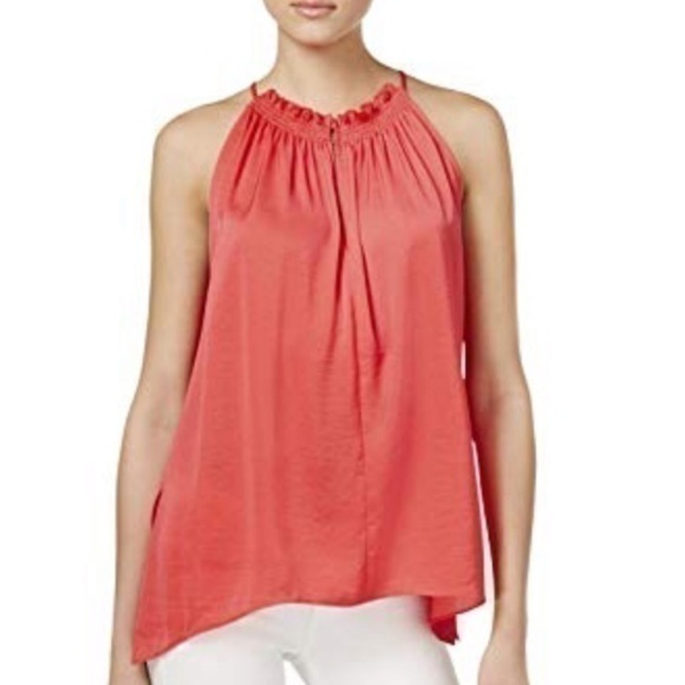 Rachel Roy Melinda Smocked Asymmetrical Blouse